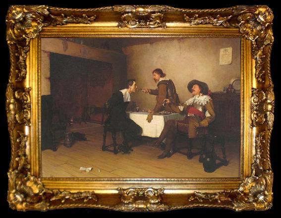 framed  Edmund Blair Leighton Prisoner, ta009-2